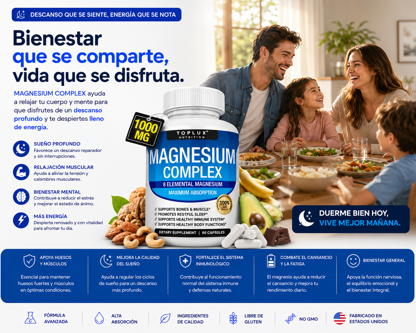 MAGNESIO COMPLEX 8 ELEMENTAL 1000 mg